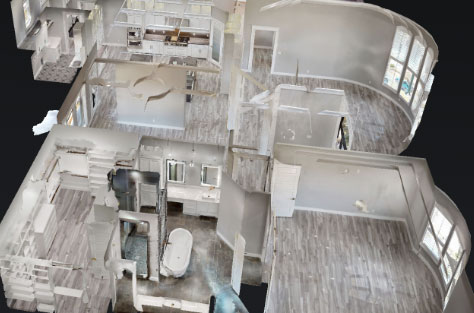 3D Matterport of a housing plan